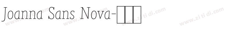 Joanna Sans Nova字体转换
